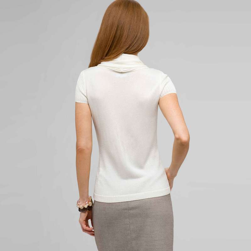 Cowl Neck Top, Ivory, large image number 1